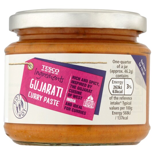 Tesco Ingredients Gujarati Curry Paste 185G