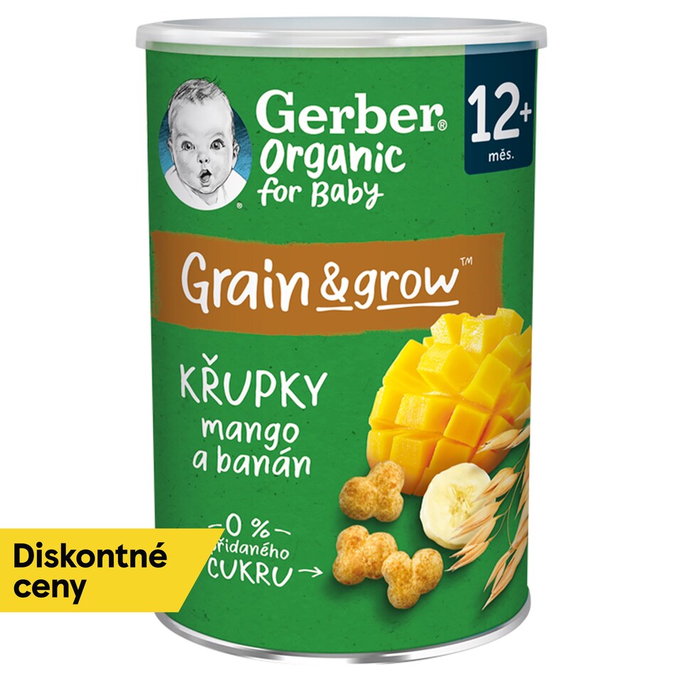 obrázok 1 z GERBER Organic chrumky s mangom a banánom 35 g
