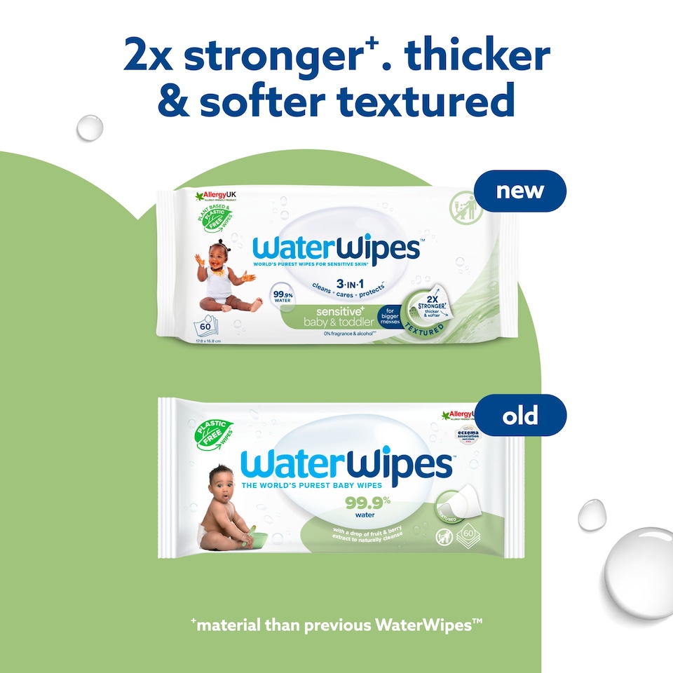 image 1 of Waterwipes Txtrd Biodegradable Baby Wipes 60 Pack