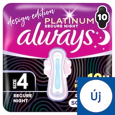 Always Platinum Szárnyas Betét, Méret: Secure Night (4-es méret), 10 db