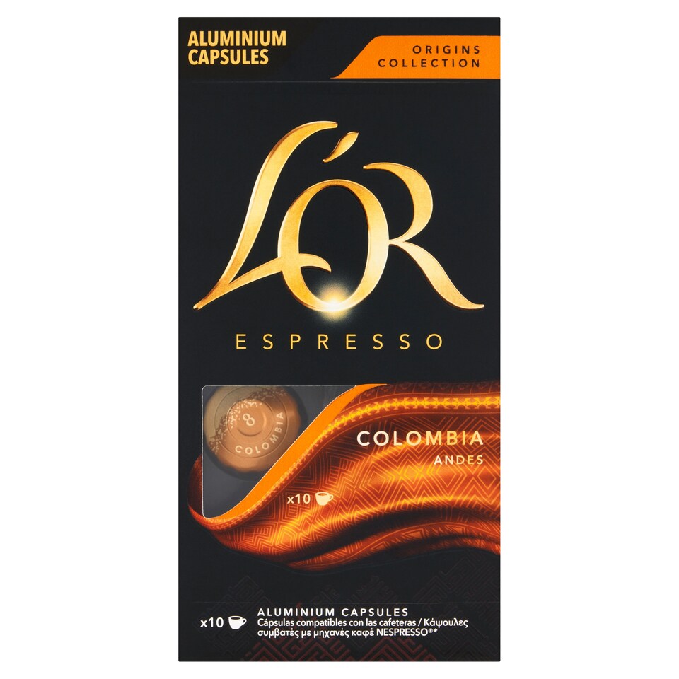 Obrázek 1 pro produkt L'OR Espresso Colombia Andes pražená mletá káva v kapslích 10 ks 52g