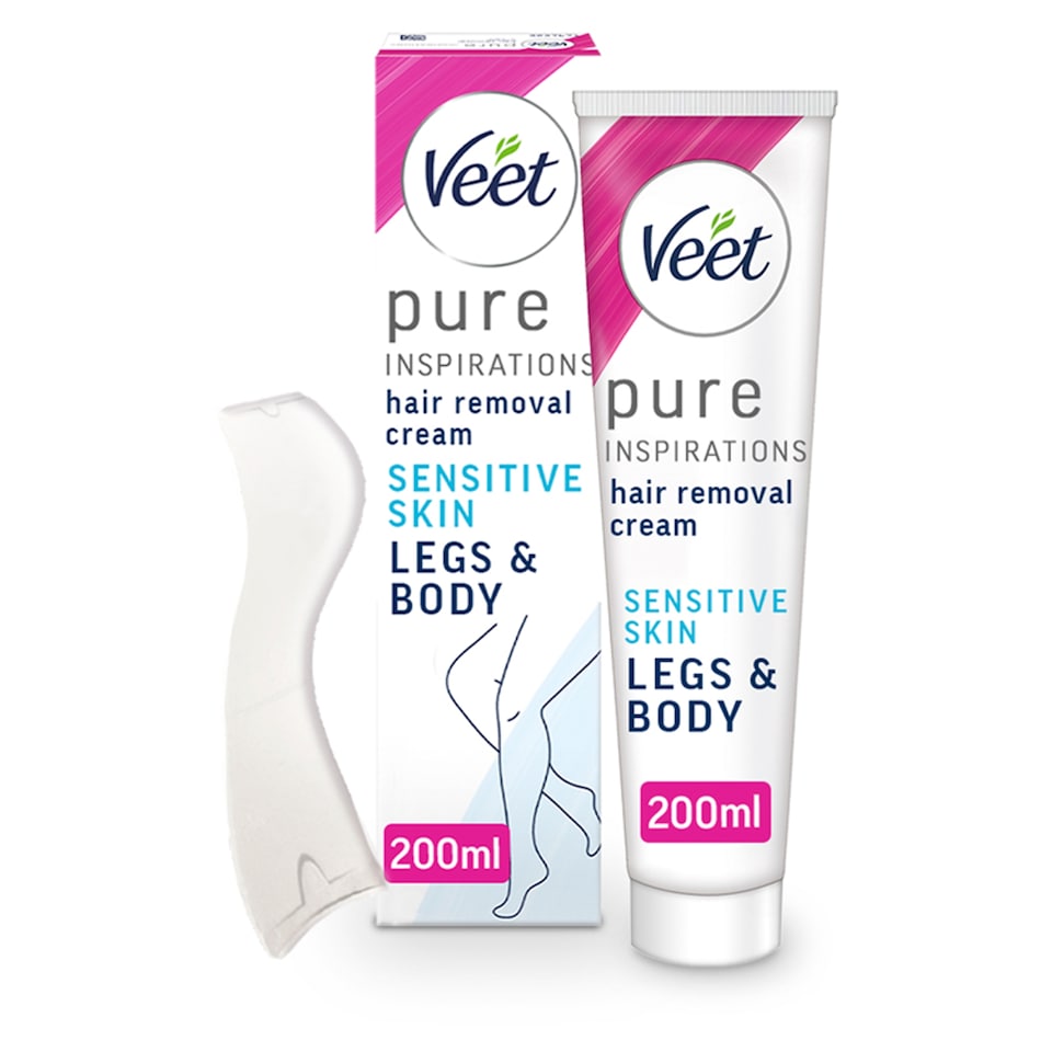 image 1 of Veet Pure Hair Removal Cream Legs & Body Sensitive 200ml