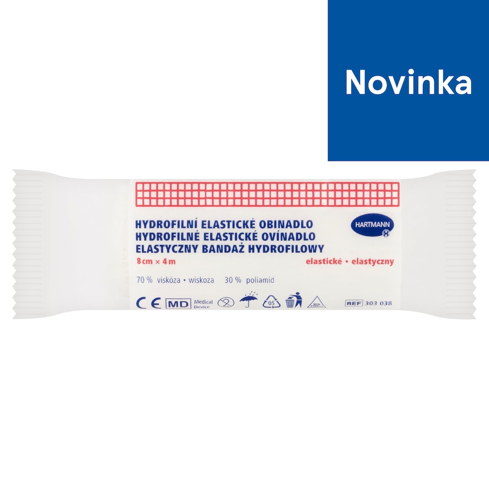 image 1 of Hartmann Hydrofilné elastické ovínadlo 8 cm x 4 m