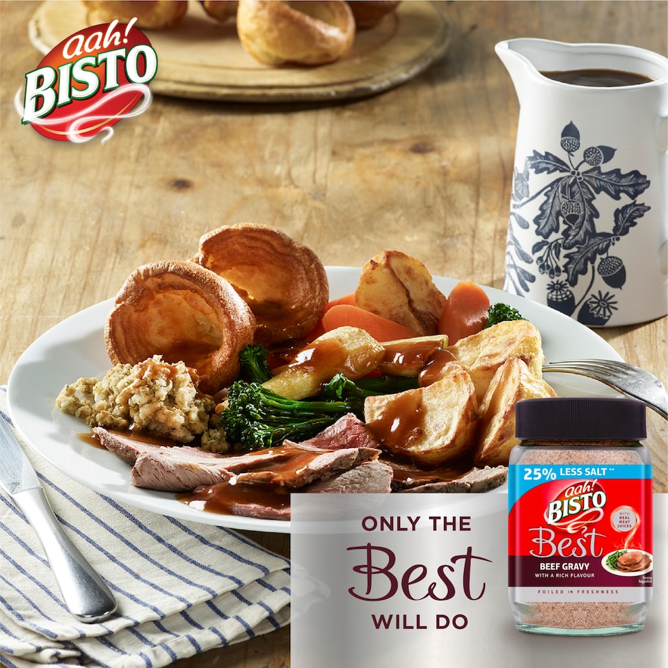 image 1 of Bisto Best 25% Less Salt Beef Gravy 250g
