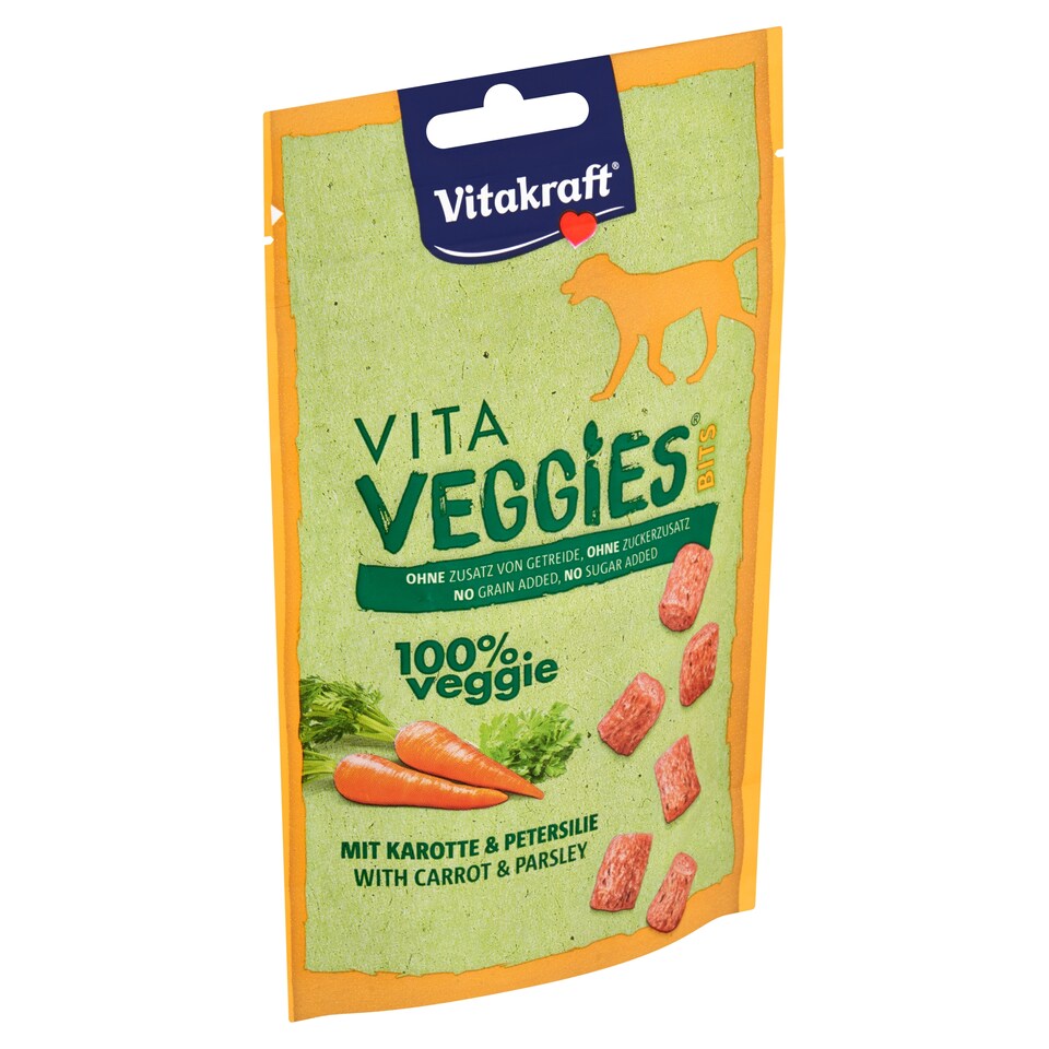 Vitakraft Vita Veggies Bits with Carrot & Parsley doplňkové krmivo pro psy 40g