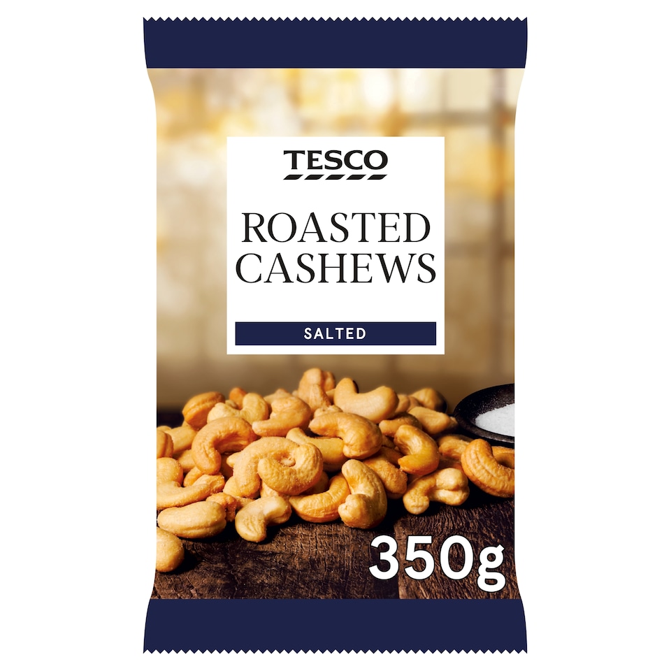Tesco Roasted Salted Cashew Nuts 350