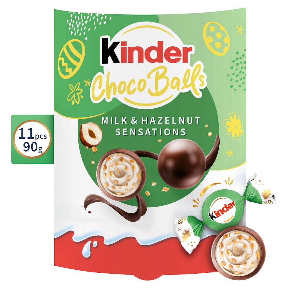image 1 of Kinder Choco Balls Milk & Hazelnut Sensation 11 Pieces 90g