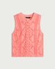 image 4 of F&F Cotton Rich Lace Embroidered Sleeveless Top in Pink