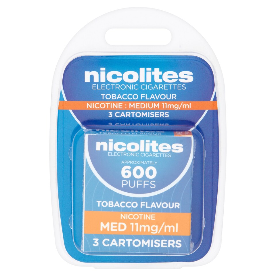 Nicolites Carts Tobacco Medium (11Mg) Gsl