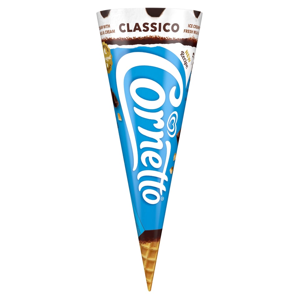 CORNETTO Tölcséres Jégkrém Classico Vanília 125 ml