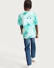 image 3 of F&F Active Boys Pure Cotton Tie Dye Oversized Fit T-Shirt in Multi Blue