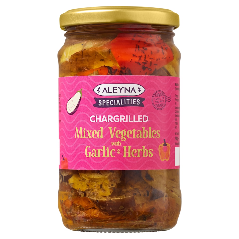 Aleyna Specialities Chargrilled Mixed Vegetables with Garlic & Herbs 290g