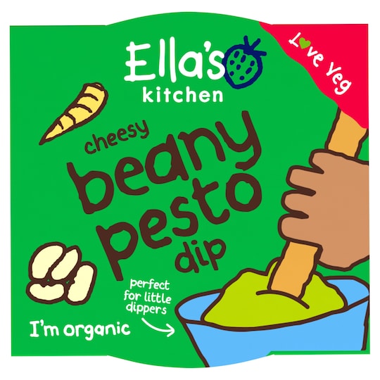 Ella's Kitchen Organic Cheesy Beany Pesto Dip 120G Tesco Groceries