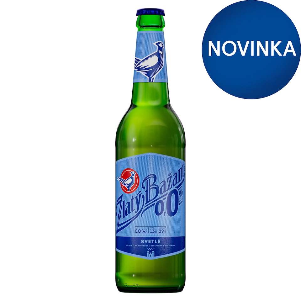 Zlatý Bažant 0,0% Svetlé fľaša 500 ml
