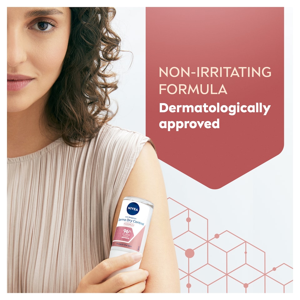 image 1 of NIVEA Derma Dry Control Antiperspirant Roll-On 50ml