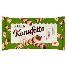 Roshen Konafetto mogyoró ízű krémmel töltött ostyarúd 140 g