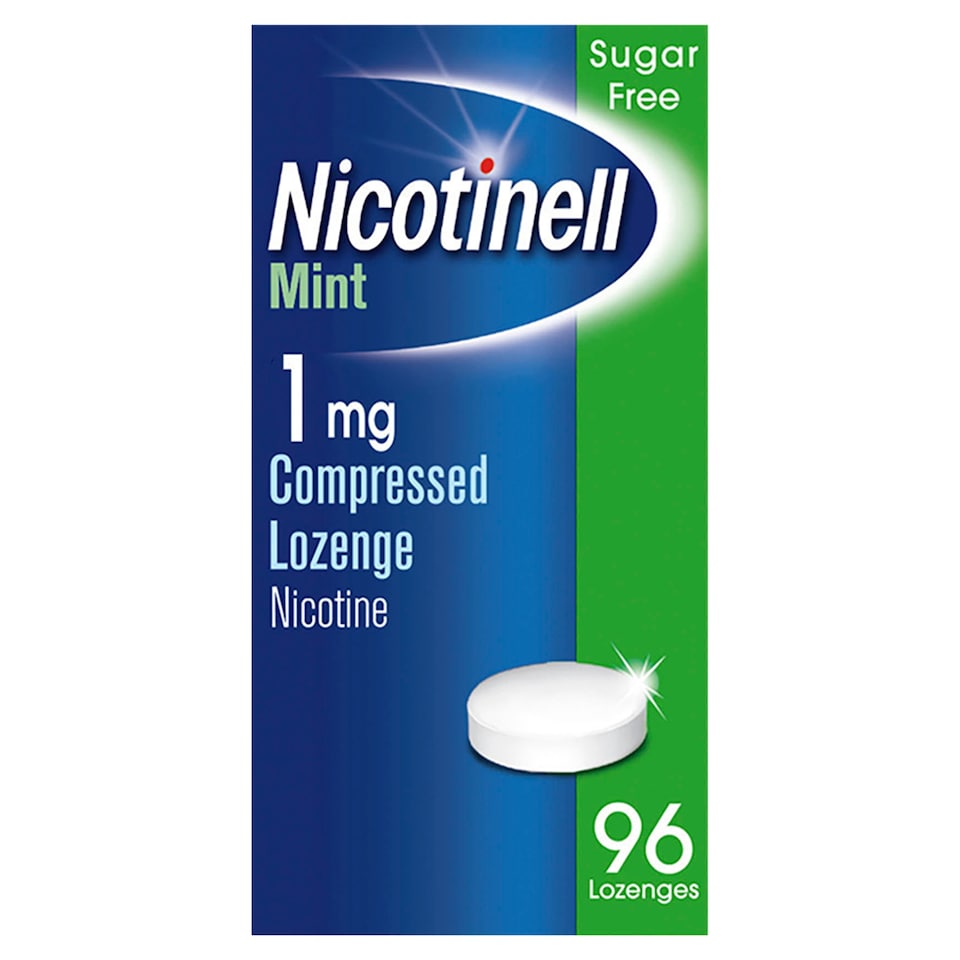 Nicotinell Stop Smoking Aid 1mg Compressed Nicotine Lozenges - Mint 96s