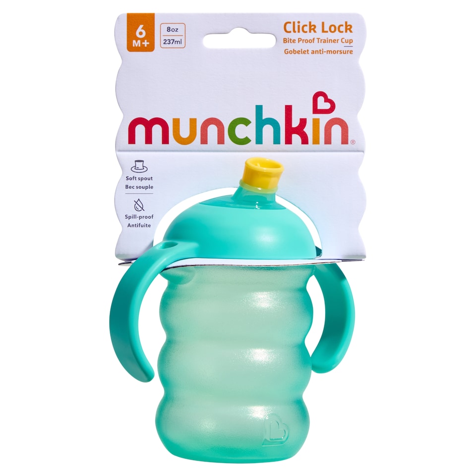 image 1 of Munchkin Click Lock Bite Proof Trainer Cup 6m+ 8oz 237ml