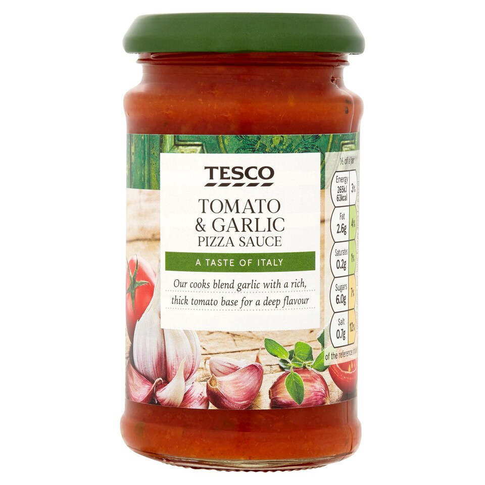 Tesco Tomato Garlic Pizza Sauce 200G