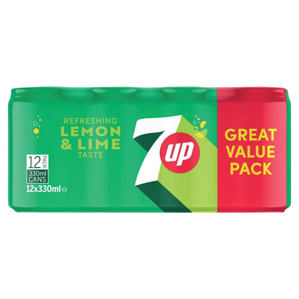 7UP Lemon & Lime Cans 12 x 330ml