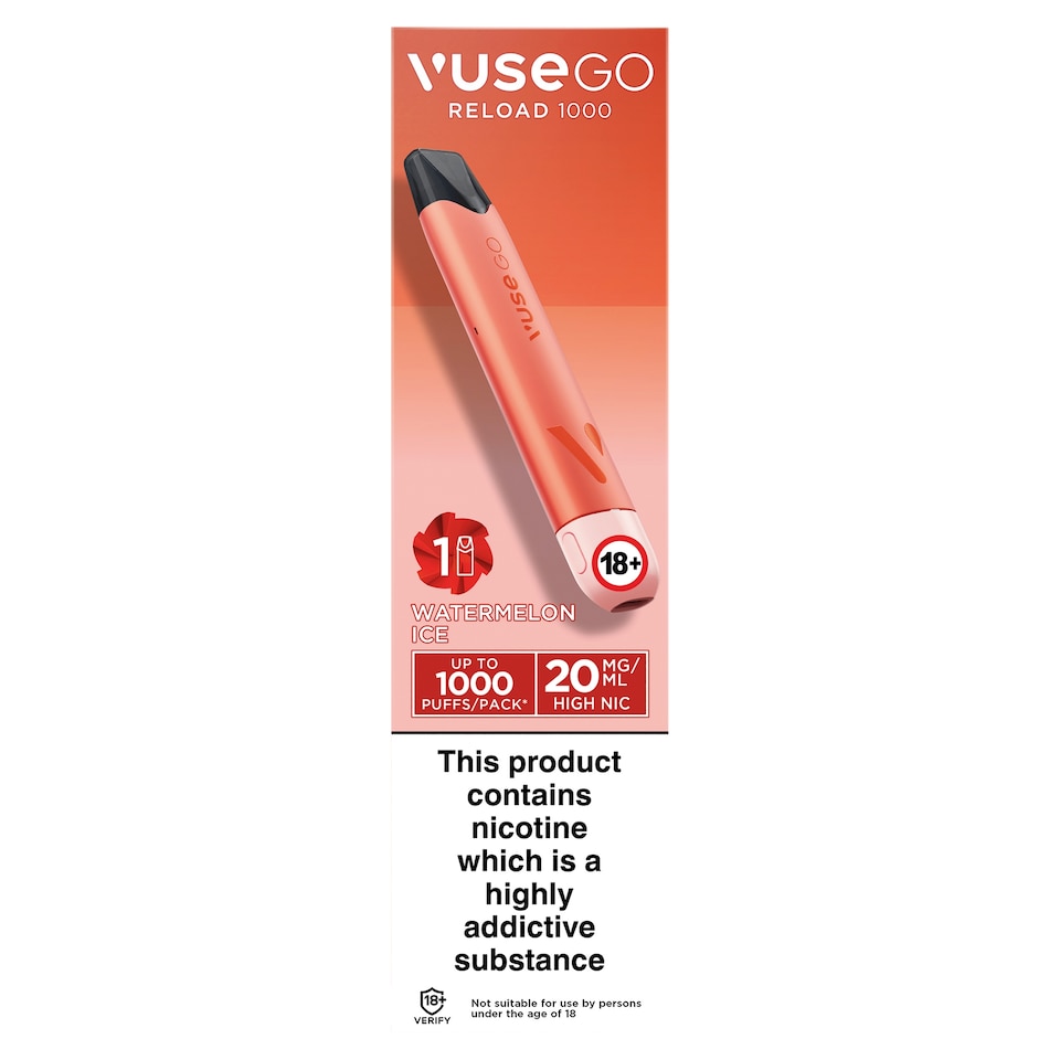 Vuse Go Reload 1000 Vape Kit - Watermelon Ice 20mg/ml 2ml