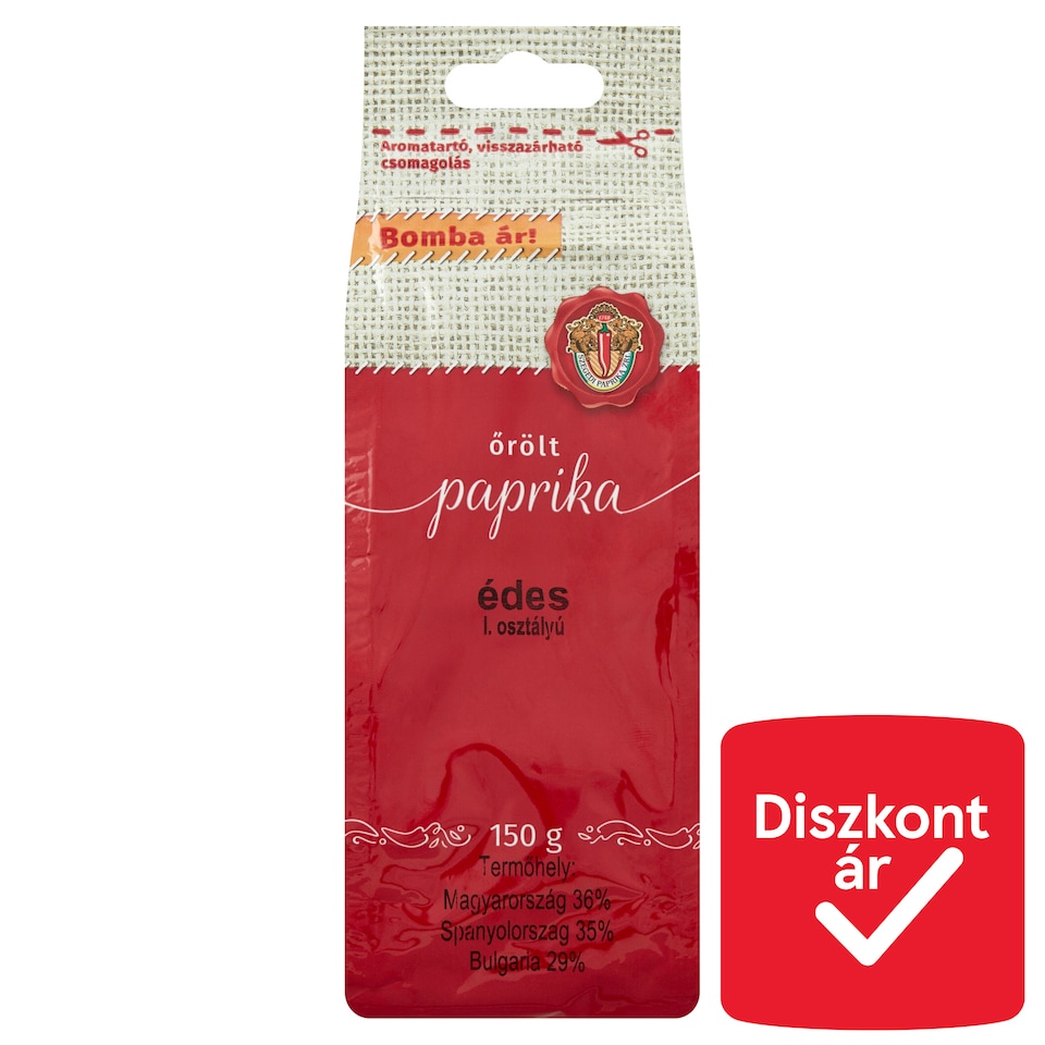 Őrölt paprika I. osztályú édes 150 g