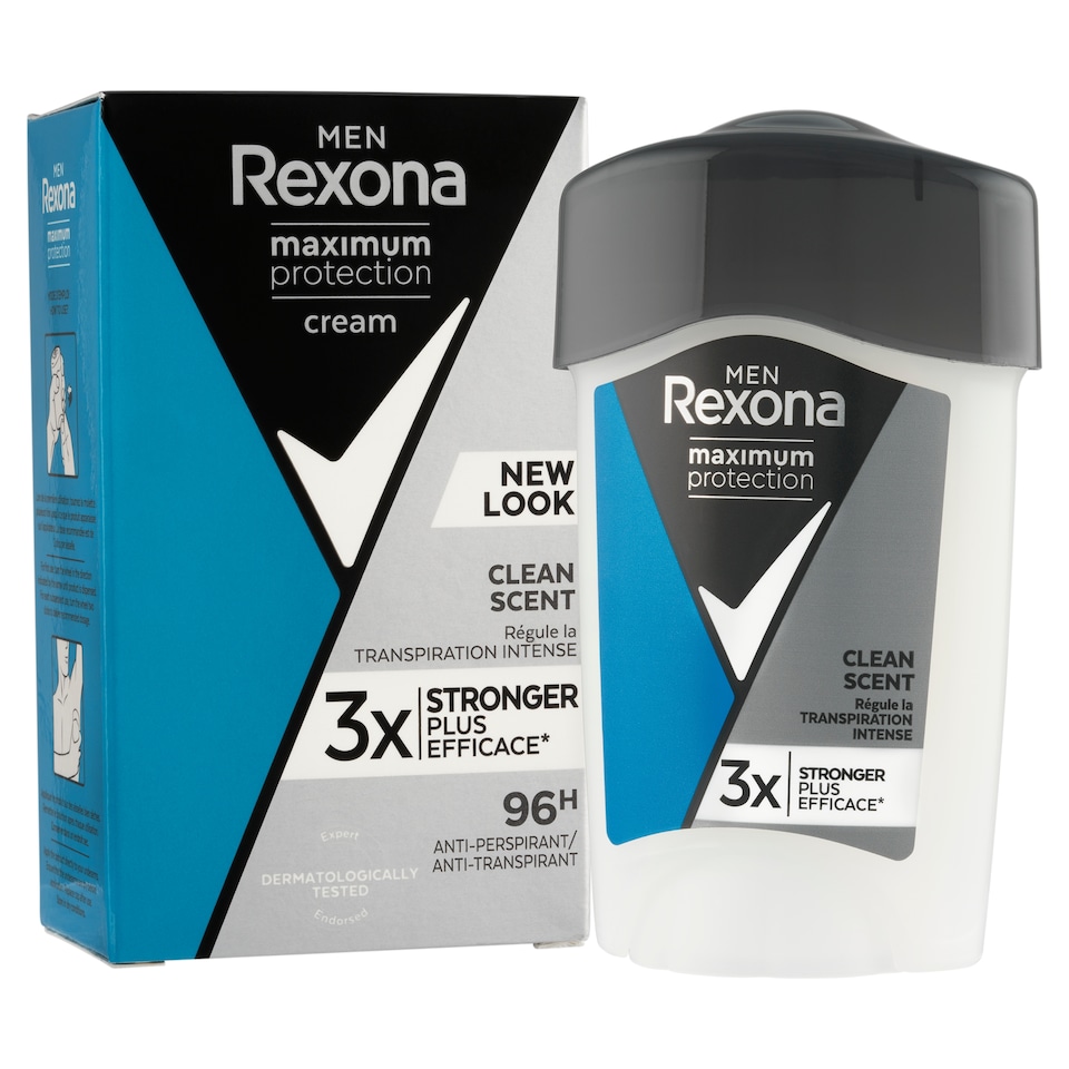 image 1 of Rexona Men Maximum Protection Clean Scent Antiperspirant Cream for Men 45ml