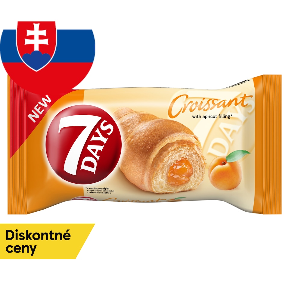 image 1 of 7 Days Croissant with Apricot Filling 60 g