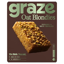 Graze Pistachio & White Chocolate Oat Blondies 3x45g
