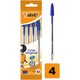 image 1 of Bic Cristal 4 Pouch Ballpen Blue