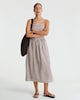 image 2 of F&F Striped Bandeau Midi Dress in Multi Brown