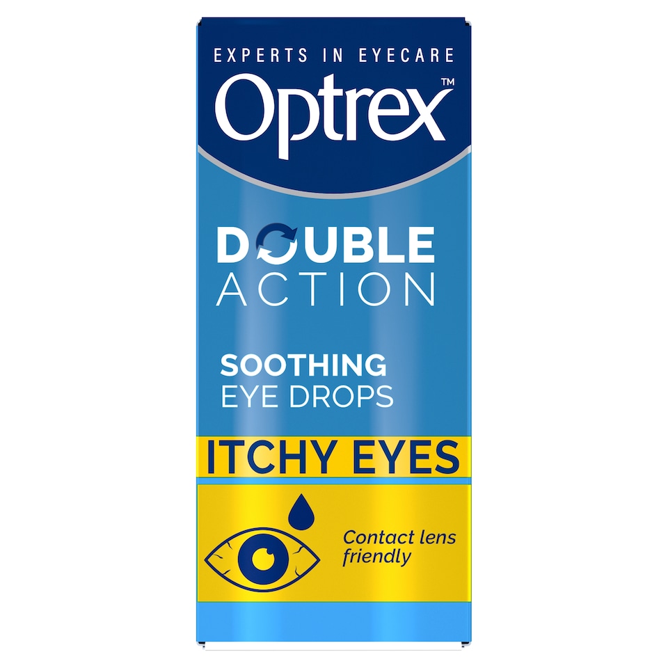 image 1 of Optrex Double Action Soothing Eye Drops - Itchy Eyes 10ml