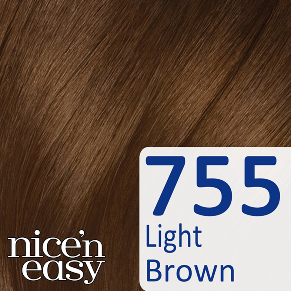 image 1 of Nice'n Easy No Ammonia Light Brown 755 Hair Dye