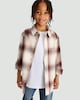 image 2 of F&F Boys Pure Cotton Check Print Long Sleeved Shirt in Brick