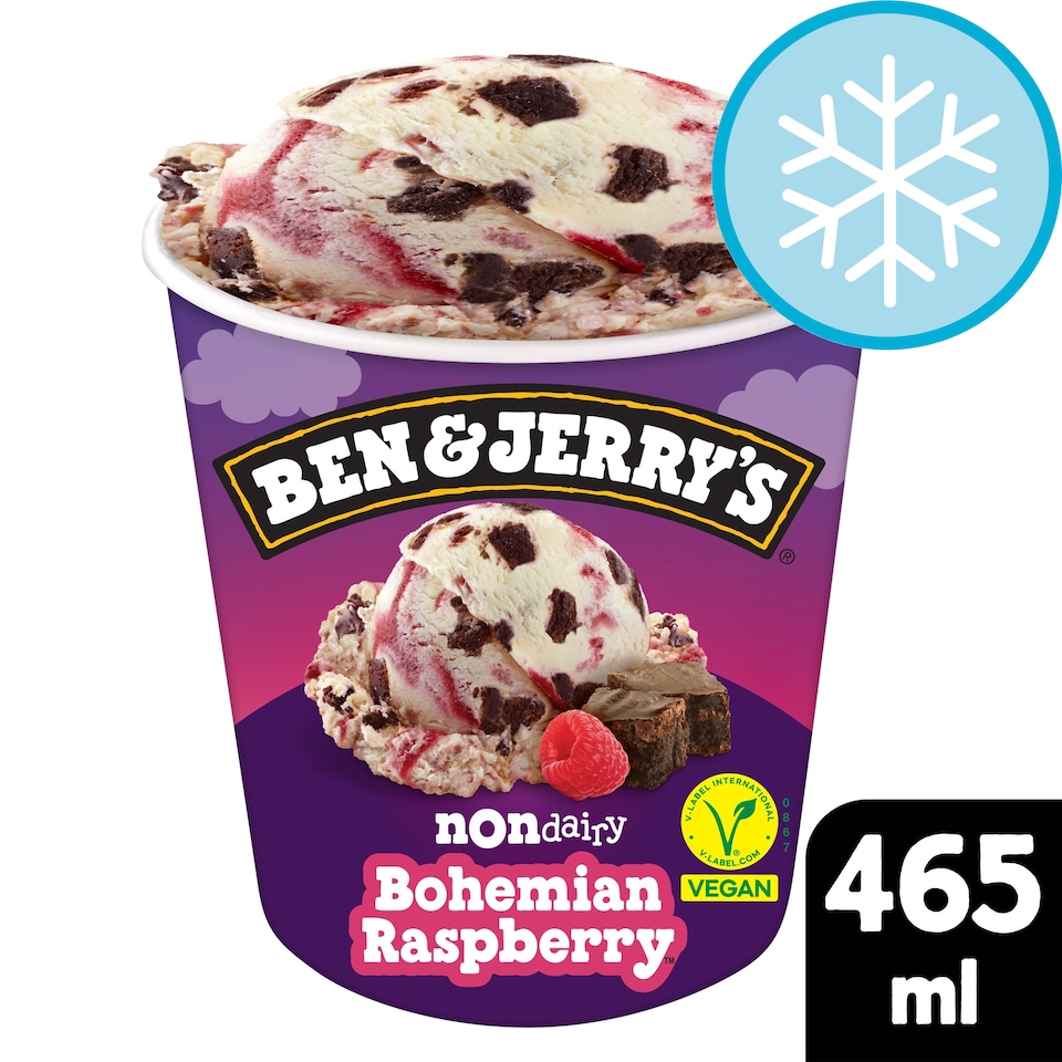 image 1 of Ben & Jerry's Bohemian Raspberry Non Dairy Ice Cream 465ml