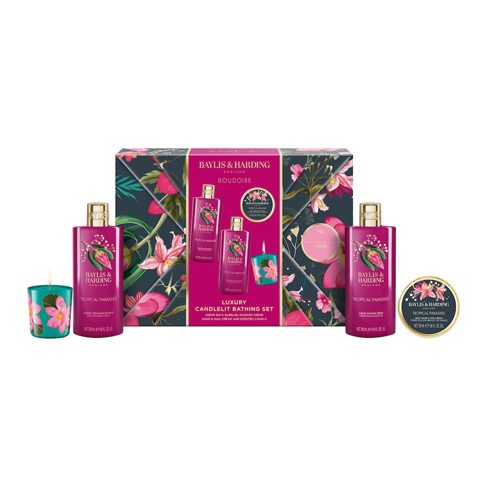 image 1 of Baylis & Harding Boudoire Luxury Candlelit Bathing Gift Set