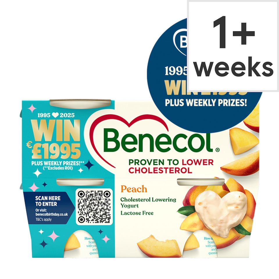 image 1 of Benecol Peach Yogurt 4x115g