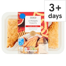 Tesco Prawn Toasts 4 Pack 120g