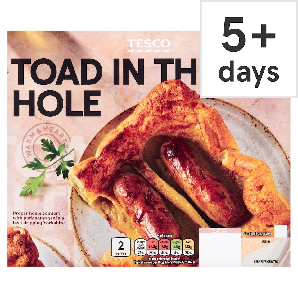 Tesco Toad In The Hole 340G
