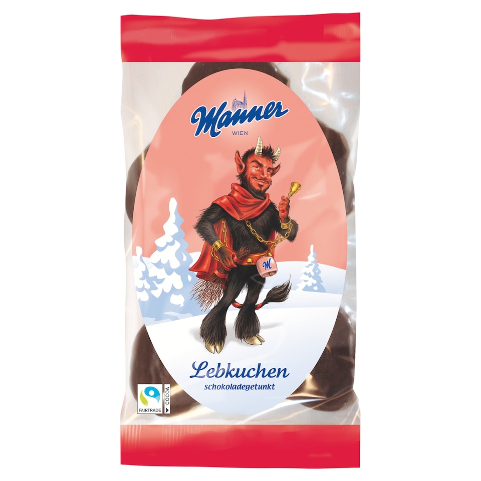 Manner Lebkuchen Krampus Chocolate Covered Gingerbread 33 g