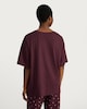 image 4 of F&F Pure Cotton Sweet Dreams Pyjama T-Shirt in Burgundy