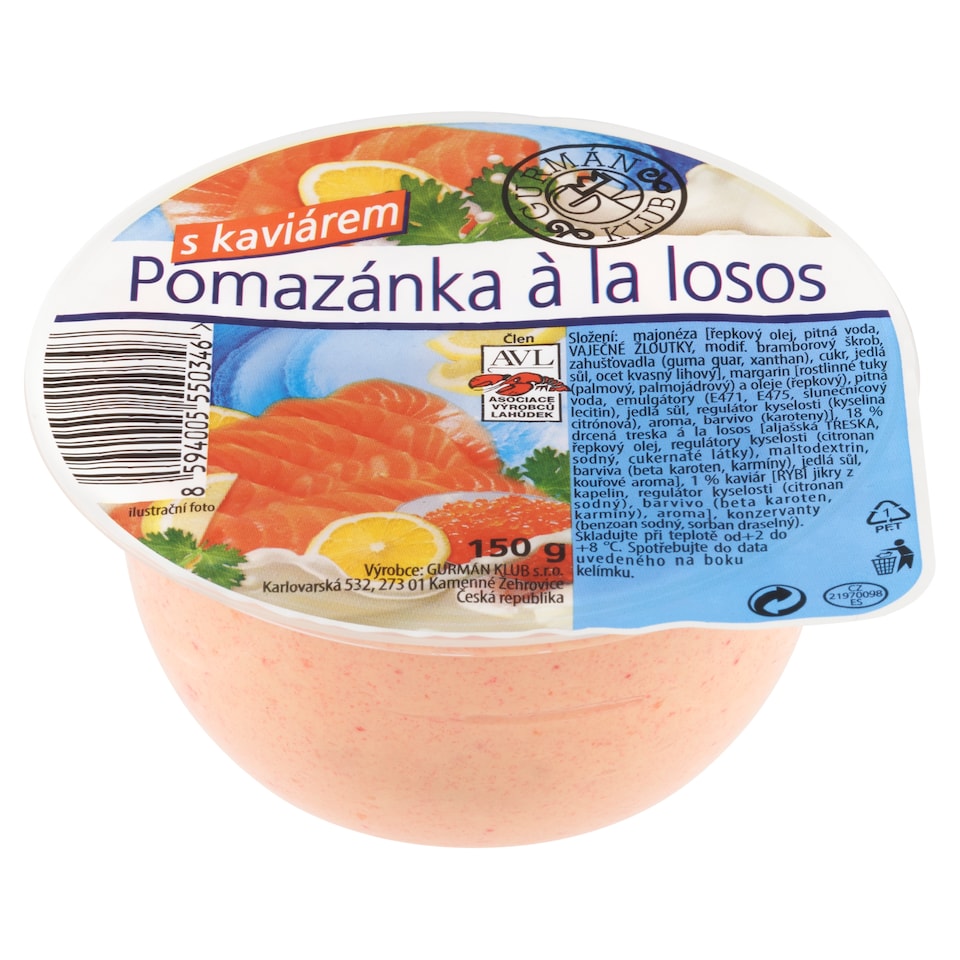 Gurmán Klub Pomazánka à la losos s kaviárem 150g