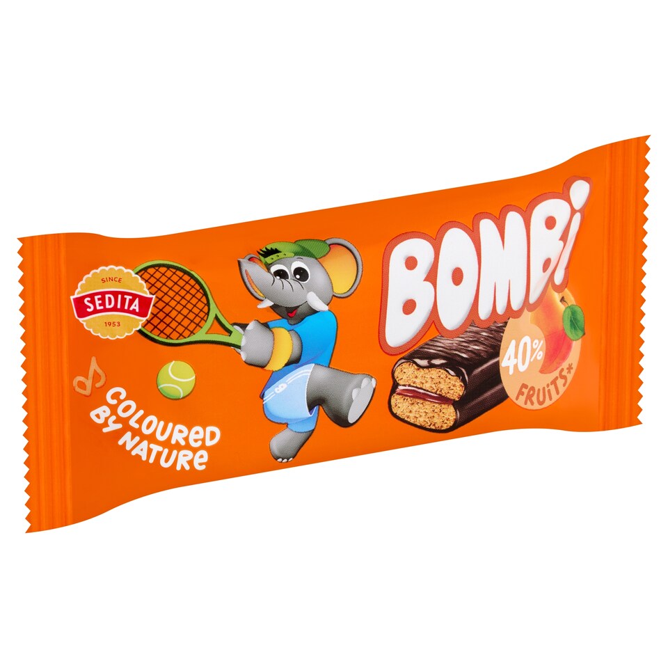 image 1 of Bombi Puszedli with Apricot Filling Dipped in Cocoa Coating 50 g