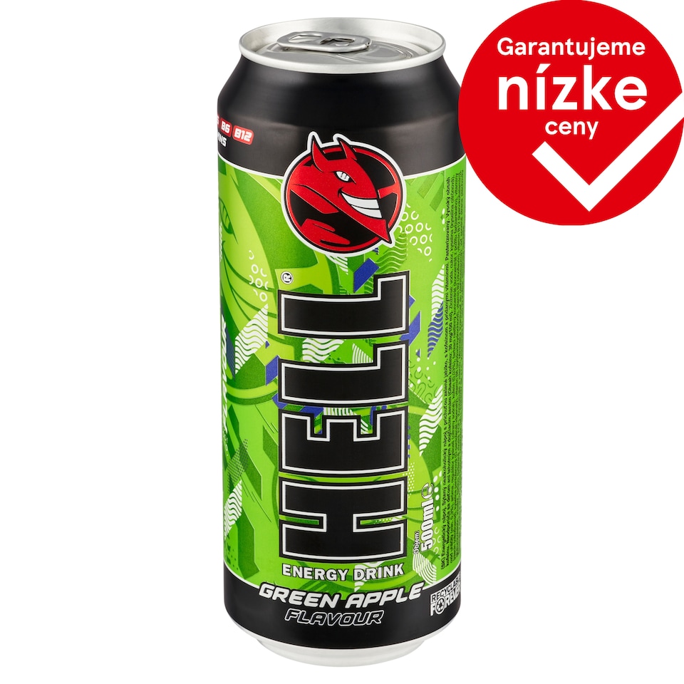 Hell Green Apple energetický nápoj 500 ml