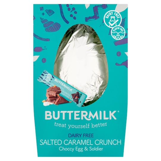 Buttermilk Dairy Free Salted Caramel Crunch Easter Egg 165G Tesco