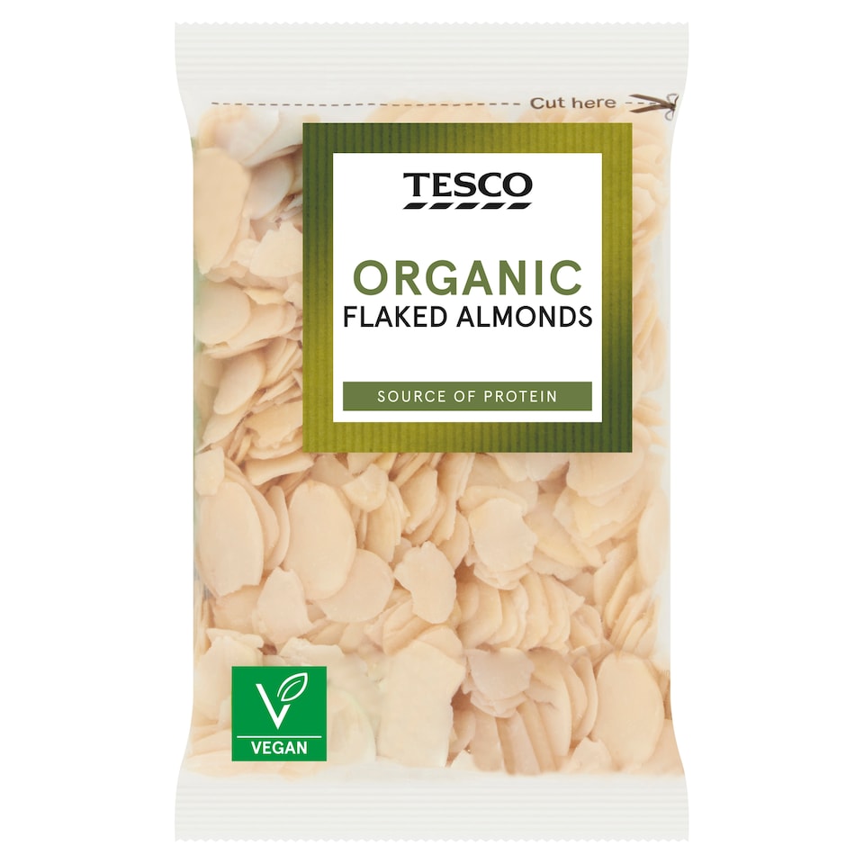 Tesco Organic Flaked Almonds 100G