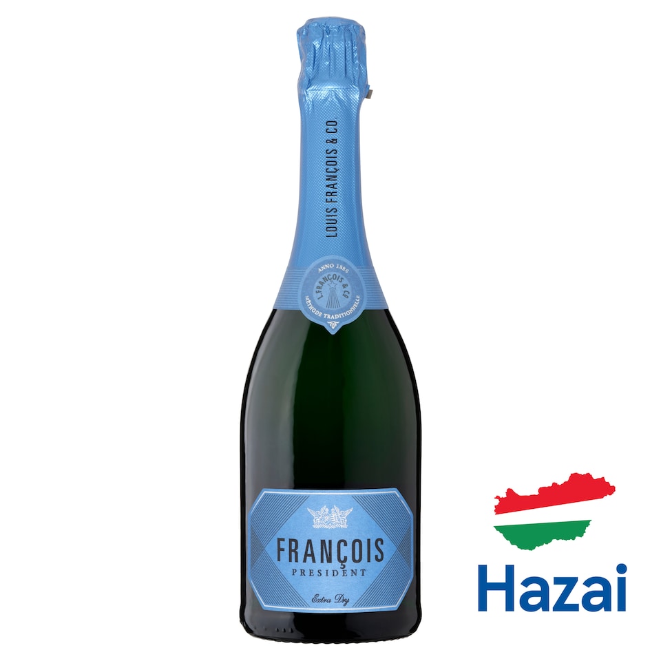 François President Etyek-Budai különlegesen száraz fehér minőségi pezsgő 11,5% 0,75 l
