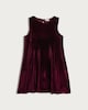 image 4 of F&F Girls Velvet Sleeveless Dress in Red