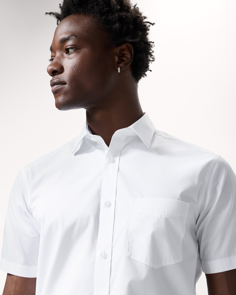 image 1 of F&F 2-Pack Short Sleeved Regular Fit Shirts in White