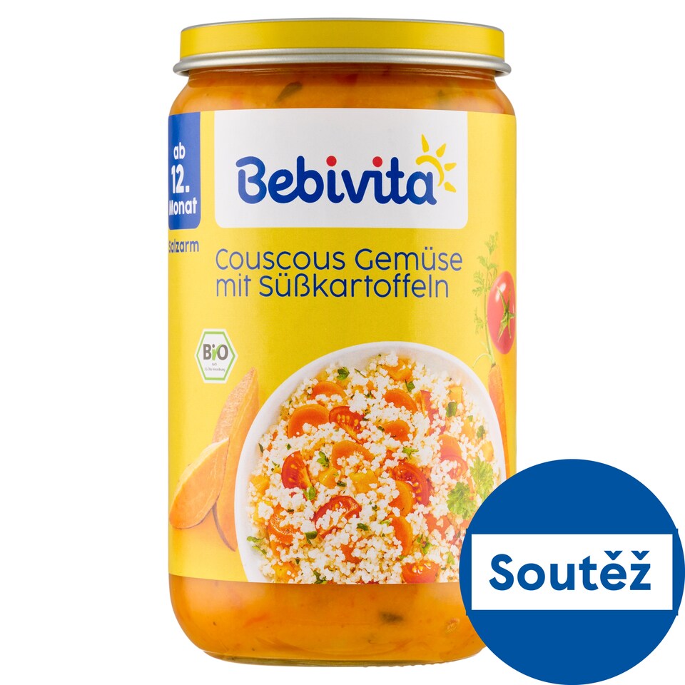 Obrázek 1 pro produkt Bebevita Bio kuskus, zelenina a batáty 250g